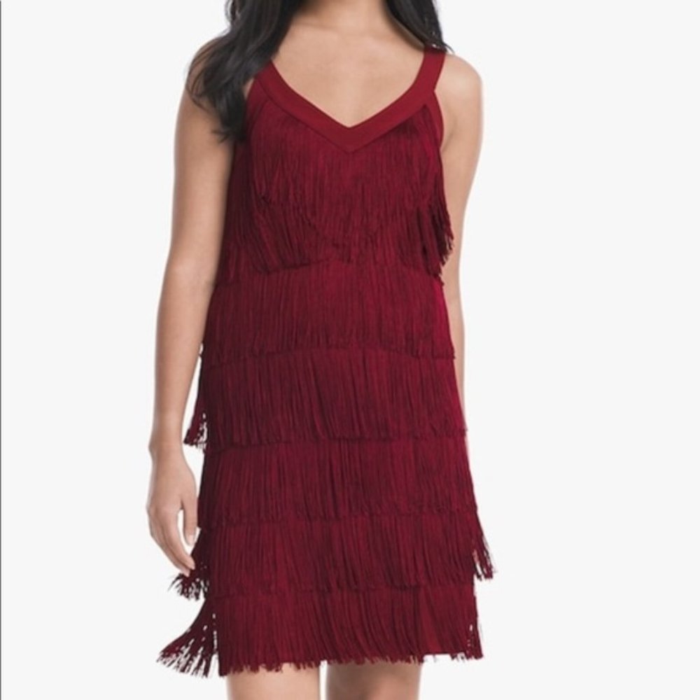 NWT WHBM Fringe Dress Sz XS